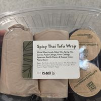 Spicy tofu Thai wrapp  at SFO - The Plant Cafe Organic- T2 in South San Francisco