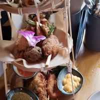 This is the appetizer sampler for 2. at Nón Lá Vietnamese Garden in Basel