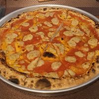 Vegan pizza margherita at Vegan Tranquil Rose in Kandy