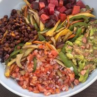 Burito rice bowl  at Vegan Tranquil Rose in Kandy