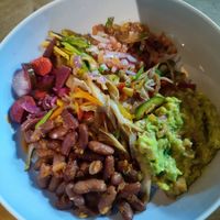 burrito bowl at Vegan Tranquil Rose in Kandy