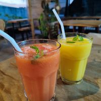 juices at Vegan Tranquil Rose in Kandy
