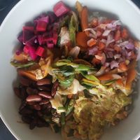 Burrito bowl at Vegan Tranquil Rose in Kandy