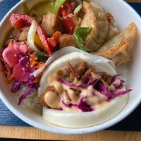The Oriental Box at Forked Up Vegan Kitchen - Blackstock Market in Liverpool