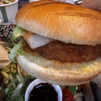 Burger  at Forked Up Vegan Kitchen - Blackstock Market in Liverpool