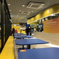 Airy colourful interior  at alt.Eatery in Bangkok