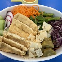 Rainbow gado-gado bowl with peanut dressing (large), 240 baht  at alt.Eatery in Bangkok