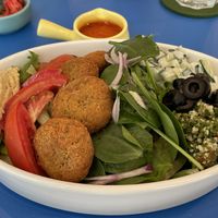 Mediterranean falafel bowl (large), 240 baht  at alt.Eatery in Bangkok