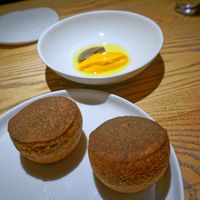 house bread, carrot jam at Plates in London