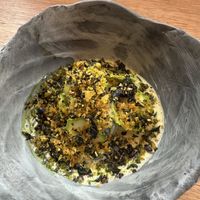 Fave dish #5 potatoes with crispy toppinggs  at Plates in London