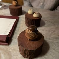 Sour gooseberry truffles (white), I can‘t  at Plates in London