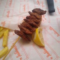 Souvlaki alone -2.20 euros at Ladokolla  in Kefalonia