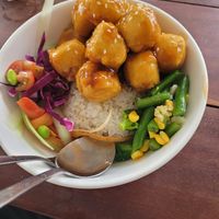 Tofu Teriyaki Bowl at Goji Goji Vegan Bowl in Canggu