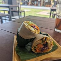 Scrambled Tofu Wrap at Goji Goji Vegan Bowl in Canggu