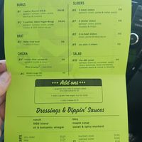 We were so hungry forgot to take pics so here's the menu lol at Bosky's Vegan Grill in Springfield
