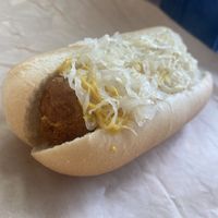 Brat  at Bosky's Vegan Grill in Springfield