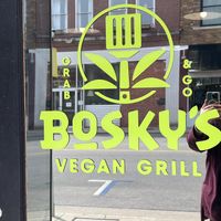 Love the logo!!  at Bosky's Vegan Grill in Springfield