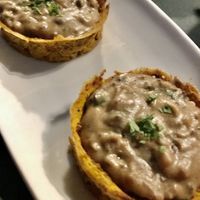 Mushroom pies  at Altas Gastrobar in Brasilia