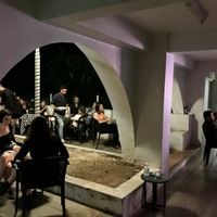 Sitting  at Altas Gastrobar in Brasilia