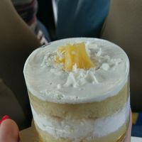 $5 pineapple/coconut tropical cake at Amia Bakery in Newark