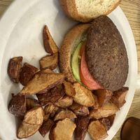 Vegan Sausage Breakfast Samdwich  at The Country Corner Cafe in Saratoga Springs