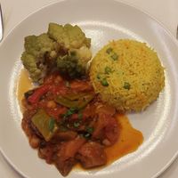 Reis, Auberginen at Sonnenberg Health Hotel in Schwellbrunn