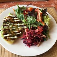 Pancake at Tea Sutra Teahouse in Newcastle Upon Tyne