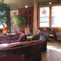 Inside  at Tea Sutra Teahouse in Newcastle Upon Tyne