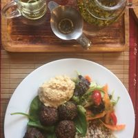 Tea & salad! at Tea Sutra Teahouse in Newcastle Upon Tyne