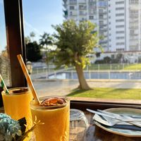 passion fruit smoothies   at Lime & Lemon in Benalmadena