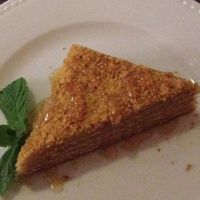 Honey Cake - very delicious at Nebos in Kyiv