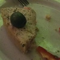 Open cashew cheese pie. A bite already taken ) at Nebos in Kyiv