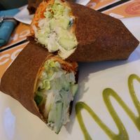 Homemade burrito at Nebos in Kyiv