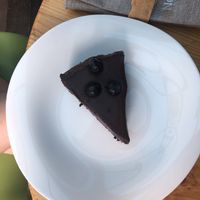 Blueberries cake  at Nebos in Kyiv