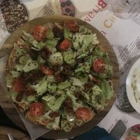 Another pizza with quacamole  at Nebos in Kyiv