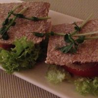 Sandwich with cashew cheese and tomatoes at Nebos in Kyiv