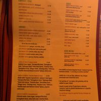 Menu  at Jambo Cafe in Santa Fe