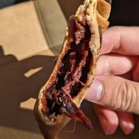 Pulled BBQ Empanada at Fons - Plant Based Cafe in Chicago