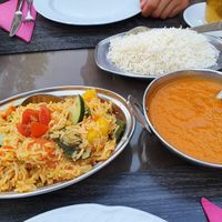 Vegan Biriyani at Sarita Indian in Albir