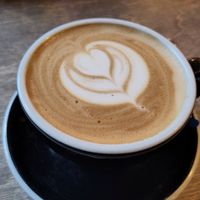 Oat latte at The South Downs Social in Winchester