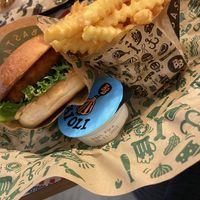 “Chicken” burger and aioli   at Bastard Burgers - Värmdö in Stockholm