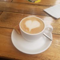 Coffee with oatmilk at Het Magazijn in Dordrecht