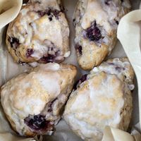 White chocolate blackberry scones   at My Vegan Baker in Lancaster