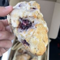White chocolate blackberry scone  at My Vegan Baker in Lancaster