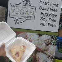 Lancaster Vegfest-Strawberry scones at My Vegan Baker in Lancaster