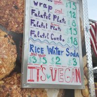 2023 Menu  at The Falafel Spot in West Yellowstone