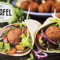 Delicious Falafel Wraps  at The Falafel Spot in West Yellowstone