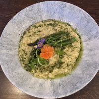 Asparagus risotto   at Bolters in Coleford
