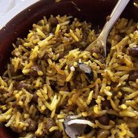 Biryani close up at Nonna Nini in Assisi