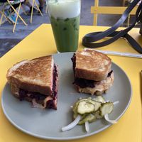 I had the beet Ruben and it was delicious!  at Beautiful Day in La Quinta